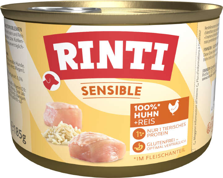 RINTI Hunde-Nassfutter Sensible Huhn & Reis